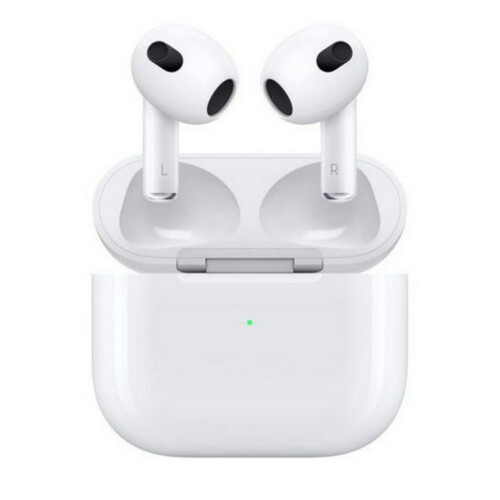 Replacement wireless charging case compatible with AirPods (3rd generation), supporting wired charging; features a built-in battery and 1