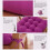 Dining Chair Cushions with Ties Red Square 4-Pack 4