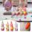 Standing Gnome Doll Easter Basket Stuffer with Colorful 3