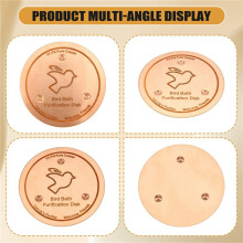 Bird Bath Purification Disk Purification Cleaner with Three-Point Support Safe Clean Water for Outdoor Birdbath and Bowl