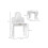 Kids Dressing Table Set, with Mirror and Drawer - White 3