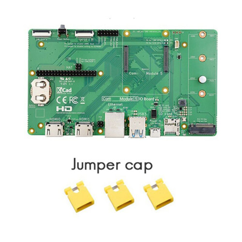 For Raspberry Pi CM5 IO Board Baseboard for Raspberry Pi Compute Module 5 IO Board Support M.2 NVMe SSD 2