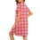 Women's Flannel Pajama Set Red M 4