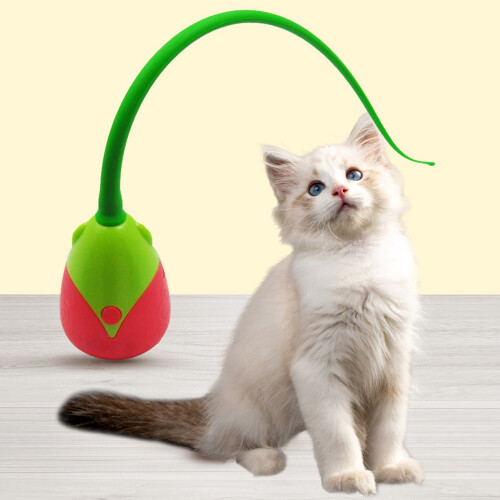 Silicone Cat Wand Toy Rechargeable Interactive Teaser 1