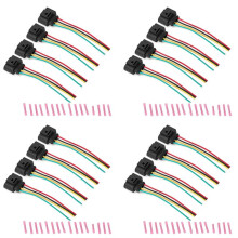 16 Pack Ignition Coil Connector Plug Harness for A4 1.8T, 2.0T, 2.5L, 3.2L, 4.2L Ignition Coil Harness