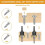 82 Degree Woodworking Countersink Drill Bits Carbide Tipped with Adjustable Depth Stop No Thrust  Bearing 5