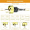 82 Degree Woodworking Countersink Drill Bits Carbide Tipped with Adjustable Depth Stop No Thrust  Bearing 6