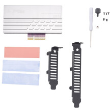 PCIe 5.0 to M.2 NVMe Adapter Card, High-Speed PCIe X4/X8/X16 to M2 SSD Converter Cooling Heatsink for Gen5 SSD 128Gbps