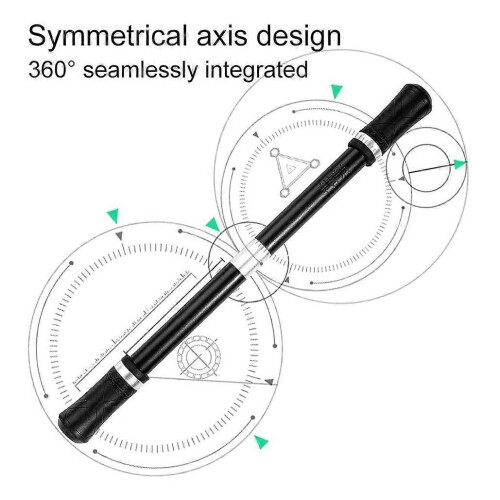 (Silver-black) Finger Pen Spinning Mod Weighted Ball Flying Gaming Pen 2