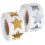 Star Stickers Bulk Multi-Colored Children's Rolls 1 Inch 5