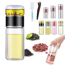 Glass Tea Infuser 3-in-1 Double-Layer Leak-Proof