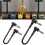Guitar Patch Cable Black 12 Inch 3-Pack 7