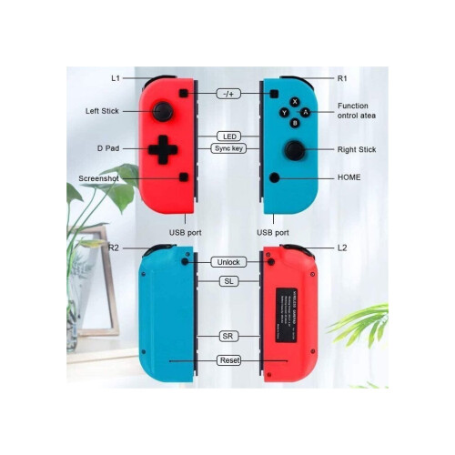 Nintendo Switch Joy-Con-controllers met een verbeterde ergonomische grip. 2