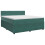 VidaXL vidaXL Boxspringbett mit Matratze Dunkelgrün 180 x 200 cm Samt 2