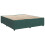 VidaXL vidaXL Boxspringbett mit Matratze Dunkelgrün 180 x 200 cm Samt 5