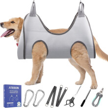 Pet Grooming Hammock Harness Set with Nail Trimmers XXL