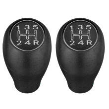 2X Manopola del Cambio Manuale Un 5 Marce per Pomello del Cambio per Auto Leva del Cambio per 504 505 309 205 CTI Argento ABS