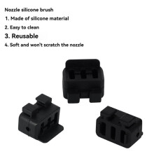 For H2D Hotend Nozzle Wiper Hotend Nozzle Silicone Brush Cleaning Tool for 3D Printers 3Pcs