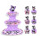 Kuromi Cupcake Stand Cardboard 3-Tier 1