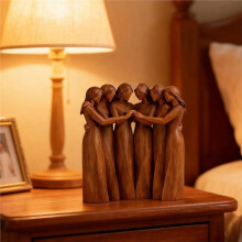 Sculpture,Friendship Resin Figurines Statue,Hand-Painted Resin Sculpture of 6 Sister,Figurine Desktop Ornament