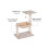 Cat Scratch Post with Bed Cat Tree for Indoor Cats Sisal Scratching Posts Hammock Kitty Activity Centre Beige 6