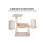 Cat Scratch Post with Bed Cat Tree for Indoor Cats Sisal Scratching Posts Hammock Kitty Activity Centre Beige 4