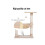 Cat Scratch Post with Bed Cat Tree for Indoor Cats Sisal Scratching Posts Hammock Kitty Activity Centre Beige 5