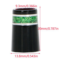 20 Pcs Sleeve Ferrule for Irons Tip Size 0.370 Plastic Ferrules Club Shafts Accessories,Green