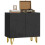 Modern Luxe High Gloss Sideboard, with Hairpin Legs - Black 1