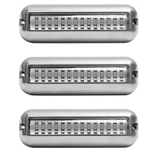 3X 50W 42 LEDs Boat Transom Light Stainless Steel Waterproof Marine Boat Underwater Pontoon Transom Lamp Universal,