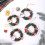 Mini Christmas Wreath Ornament Artificial Pinecone with Red 7