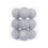 Glitter Shatterproof Christmas Ball Ornaments Silver 12PCS 1