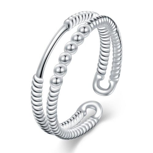 925 Sterling Silver Statement Ring for Women Dainty
