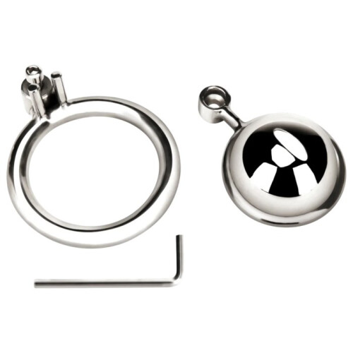 Blue Line Mini Cock Micro Chastity Cage Silver 2