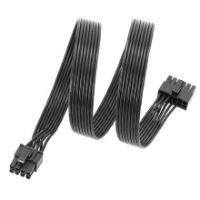 PCIE 12 Pin Stecker zu PCIe 8 Pin (6+2) Stecker Stromversorgungskabel PCIE 12Pin zu 8Pin Stromkabel für Be Quiet Netzteil