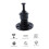 Pipe Handrail Bracket Black Iron 2 Pieces 4