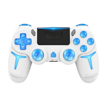 Voor PS4 voor PS3 RGB Draadloze Gamepads LED Licht Gamecontroller Console PC 6Axis Gyroscoop Dubbele Vibraties B