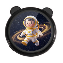 Ciondolo Elettronico Magnetico da 1,85 Pollici Stile Anime Tipo-C con Giochi Integrati Display Digitale Nero