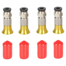 4 Stück 3D-Drucker-Filament-Trocknerbox, Pneumatischer Anschluss für PLA- und ABS-Filamente, 2,5 X 4 mm PTFE-Schlauch, 3D-Druckerzubehör