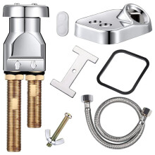 Shampoo Bowl Vacuum Breaker Kit, Hardware Handle, 7-Piece Set for Salon Sink Replacement Parts,Vacuum Breaker Kit