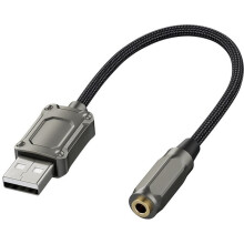 USB to 3.5mm Audio AUX Cable Adapter External Sound Card USB Female Port to 3.5mm Jack Headphone Microphone Adapter