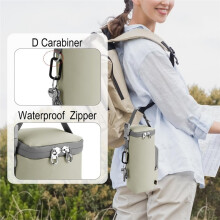 TXEsign Travel Carrying Bag for Turtlebox Ranger Speaker, Carrying Protective Case with Detachable Handle &Zipper Pocket Beige
