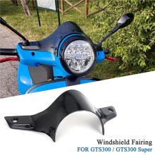 Motorcycle Accessories Sports WindScreen Windshield Visor Deflector for GTS 300 GTS Super 2023-2025 Carbon Fiber