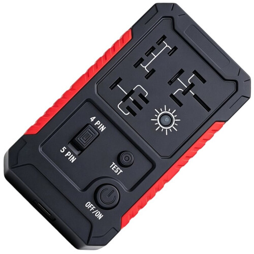 LED Indicator Light Automotive Relay Tester 12-24V for Quick Relay Testing and Battery Analysis (Built-in Battery) 1
