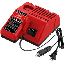 2 in 1 AC/ 3A Fast Charger for M12 M14 M18 Batteries, Car & Wall Lithium Ion Portable Charger US Plug
