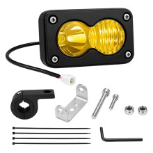Led Spotlight Headlight for Yozma in 10 Dirt Pit Bike , 20W LED Headlight 6000K Waterproof Motorcycle Auxiliary Light