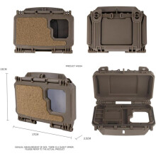 Poche de Montage Tactique pour Téléphone, pour Holster Universel de Smartphone 15,4x7,8x1,1CM pour Gilet, Sac à Dos en Extérieur