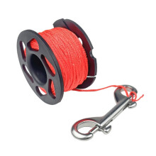 Scuba Diving Reel Scuba Spool Finger Reel for Scuba Diving with Double-Ended Bolt Snap Clip for Underwater Scuba Diving