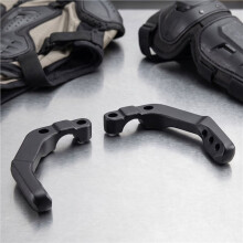 Soporte de Montaje para Guardabarros de Motocicleta 22mm Tapas de Tubo del Manillar Abrazadera de Guardabarros Universal Negra