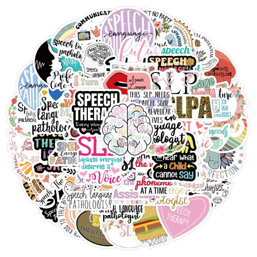 Speech Language Pathologist Sticker Pack Vibrant Design 12 1